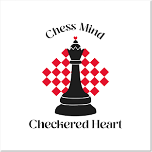 Chess Mind, Checkered Heart Chess Posters and Art